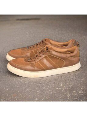 GBX Sneakers Casual Leather Brown Shoes Men's Size 12